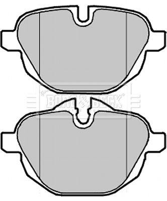 BORG & BECK Piduriklotsi komplekt,ketaspidur BBP2225